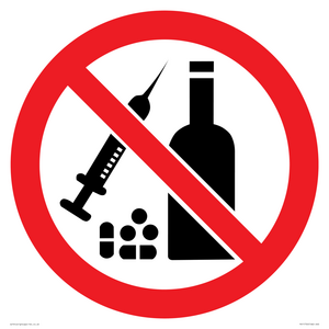 P908 Prohibition: No alcohol or drugs